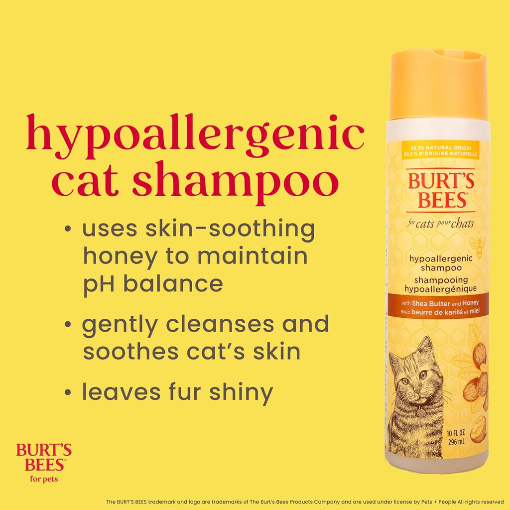 Hypoallergenic Cat Shampoo, Unscented, 10 Fl Oz, 2-Pk